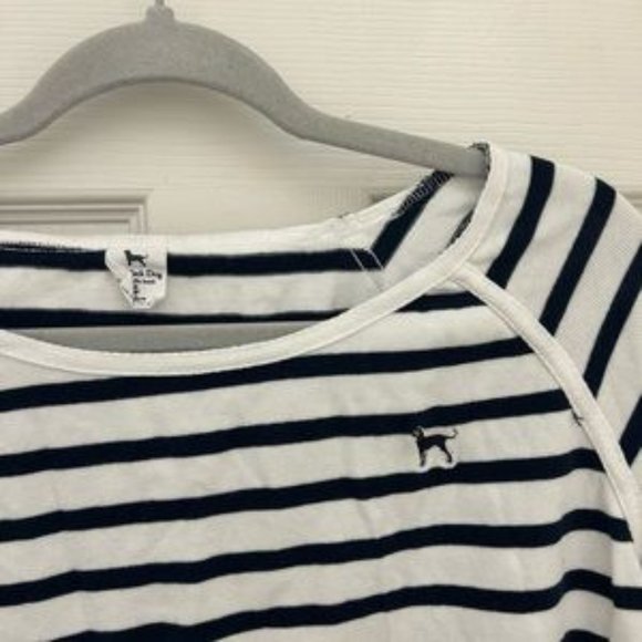 The Black Dog Striped Long Sleeve Top Navy Blue and White Nautical Cape main image 5
